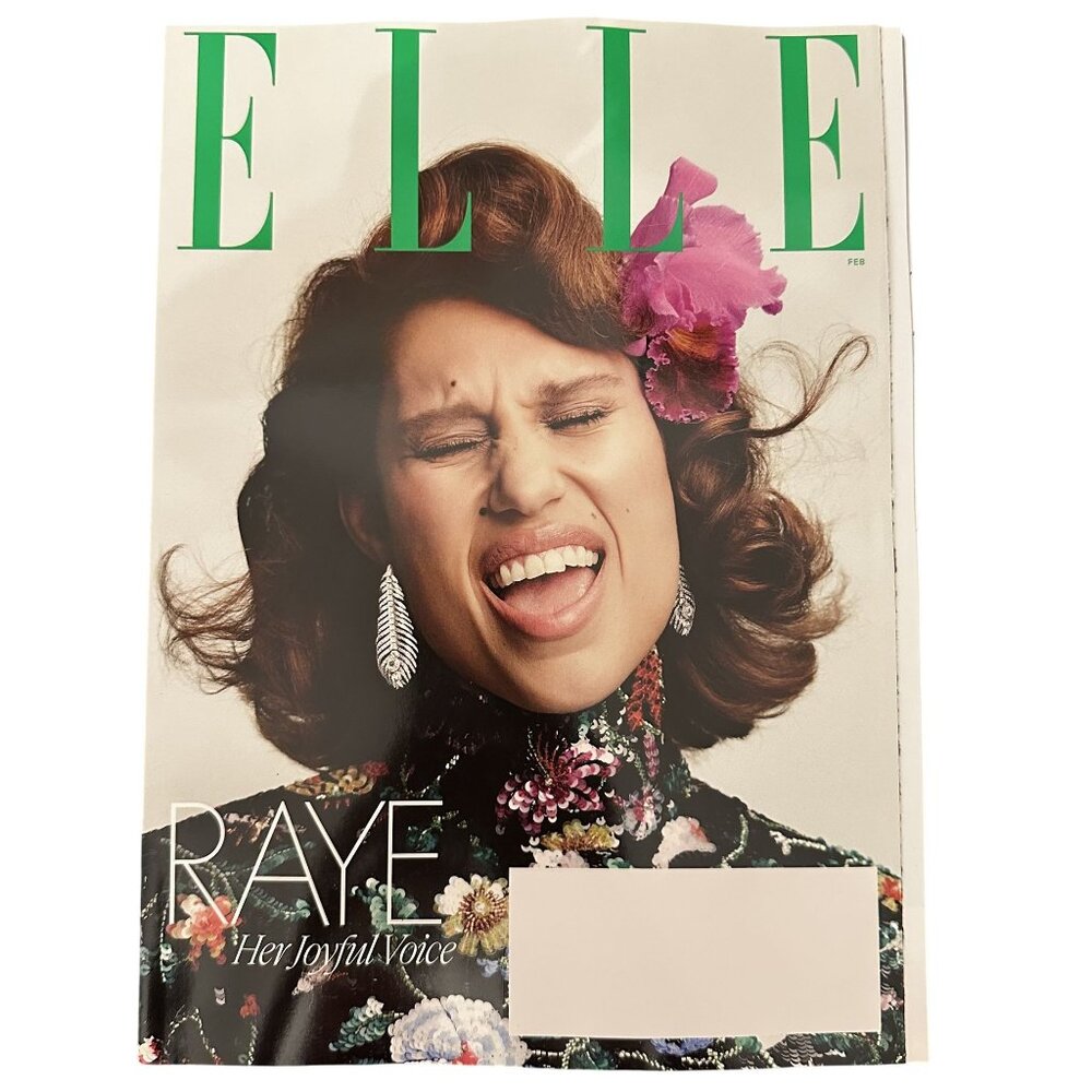 Elle Magazine February 2026 Raye Her Joyful Voice
